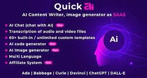 QuickAI OpenAI - AI Writing Assistant and Content Creator as SaaS